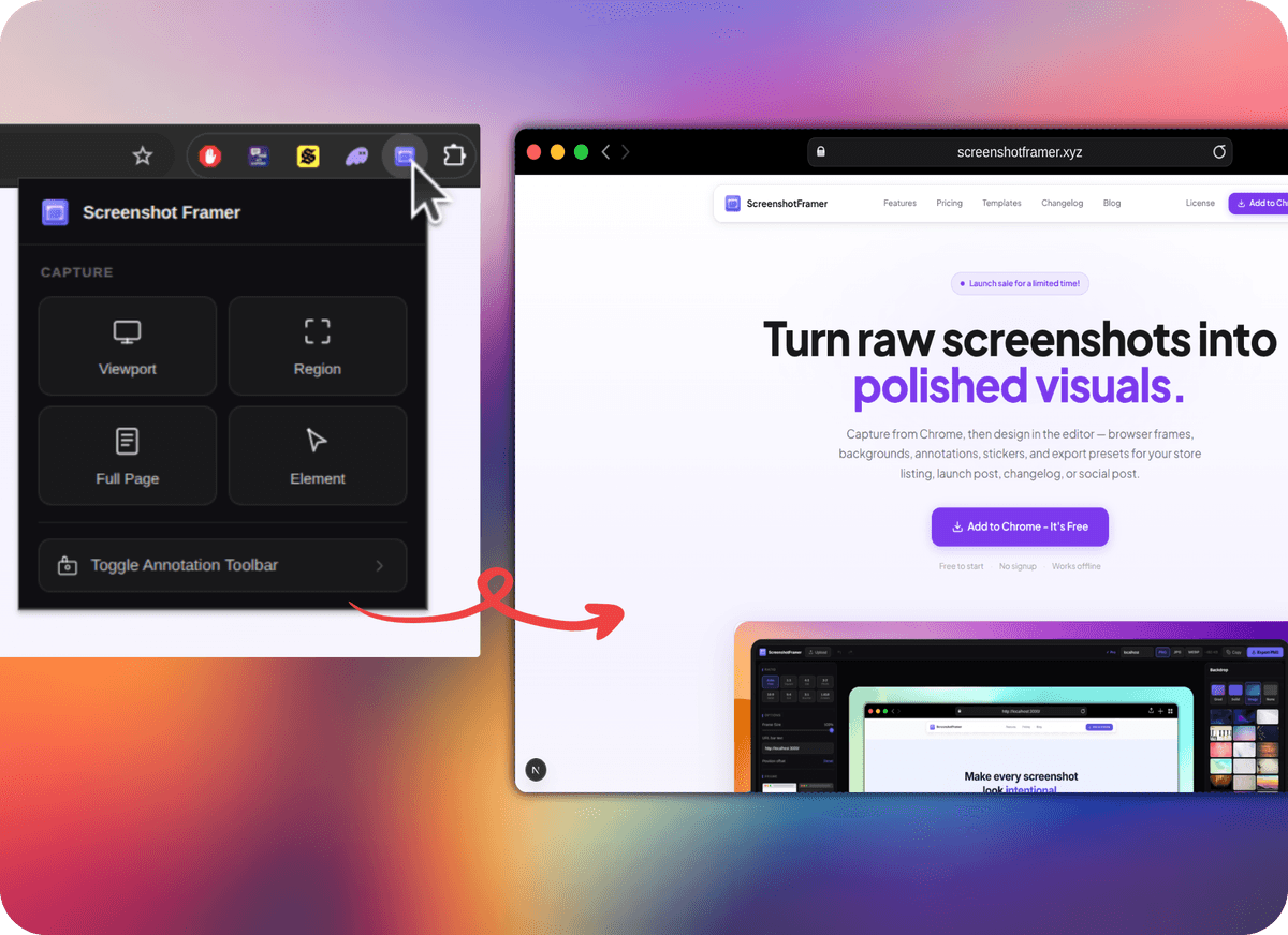 Screenshot Framer